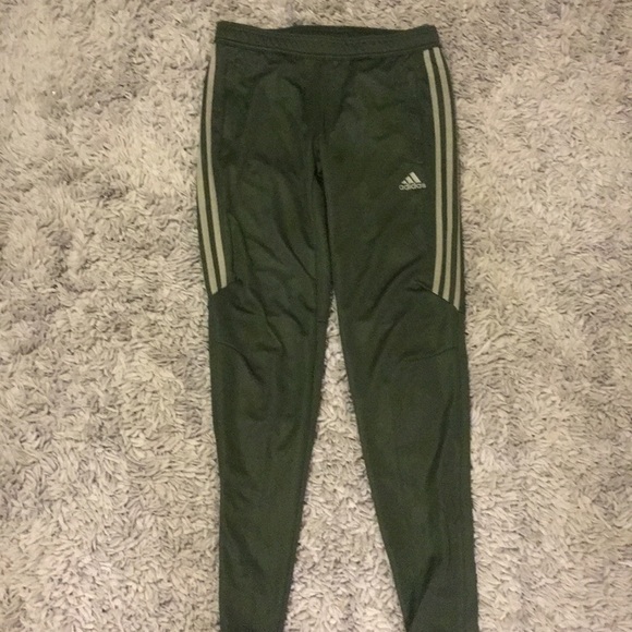 olive green adidas suit